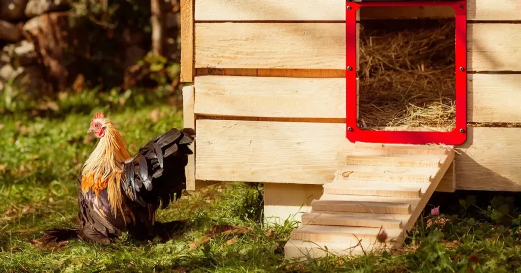 how to build a chicken coop door